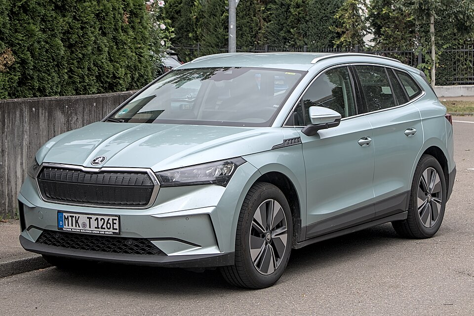 SKODA ENYAQ car — UK survivor photo
