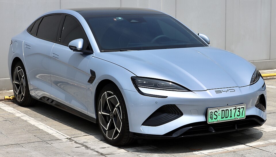 BYD SEAL DESIGN EV car — UK survivor photo