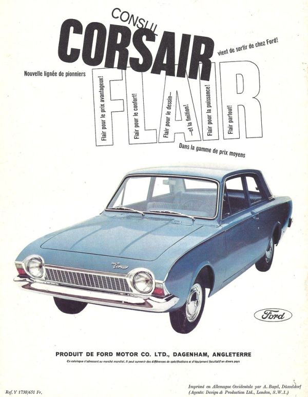 FORD CORSAIR car — UK survivor photo